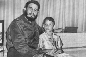 Little Fidelito with his father
