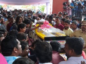 Balabhaskar's funeral Oct 2
