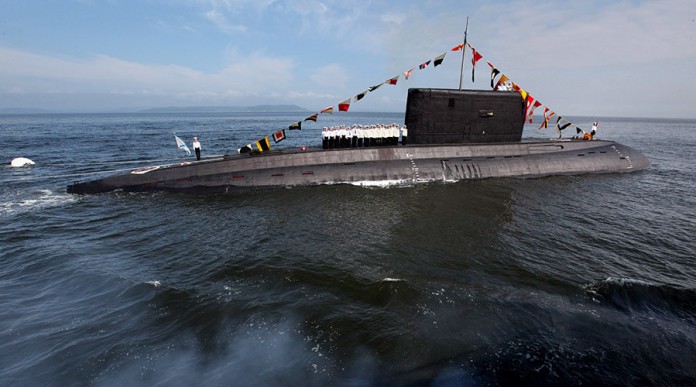 Репетиция парада к Дню военно-морского флота РФ во Владивостоке