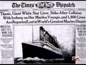 titanic newspaper watrmrk