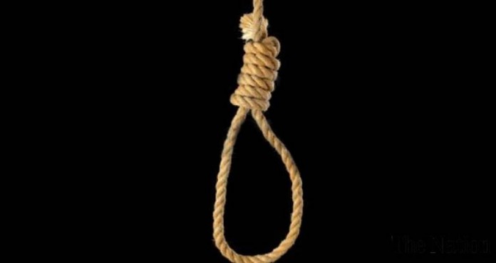 hanged to death husband hanged in front of wife