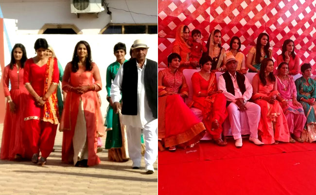 aamir khan spotted at geeta phagot wedding