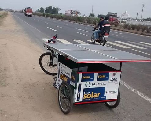 Sushil reddy Cycled 7424 km Across India