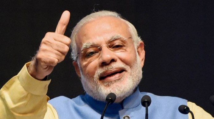 PM Modi launched a new mobile app 'BHIM' to encourage e-transactions modi