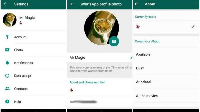 whatsapp text status come back whatsapp text status come back